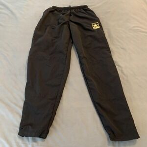 Skilcraft Track Pants Mens Medium Black APFU Army Physical Fitness Nylon Running